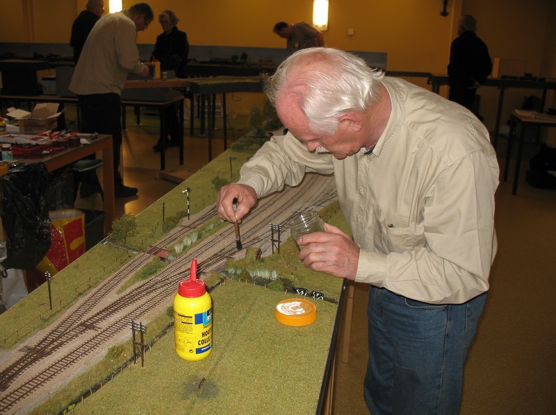 Werkzaamheden aan Hattemerbroek.
